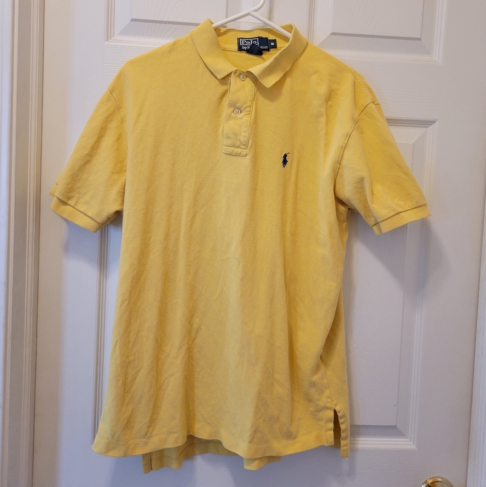 2 Mens Sz. Med. Yellow Brand Name POLO Shirts
